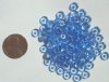 100 2x6mm Transparent Light Sapphire Rondelle Beads
